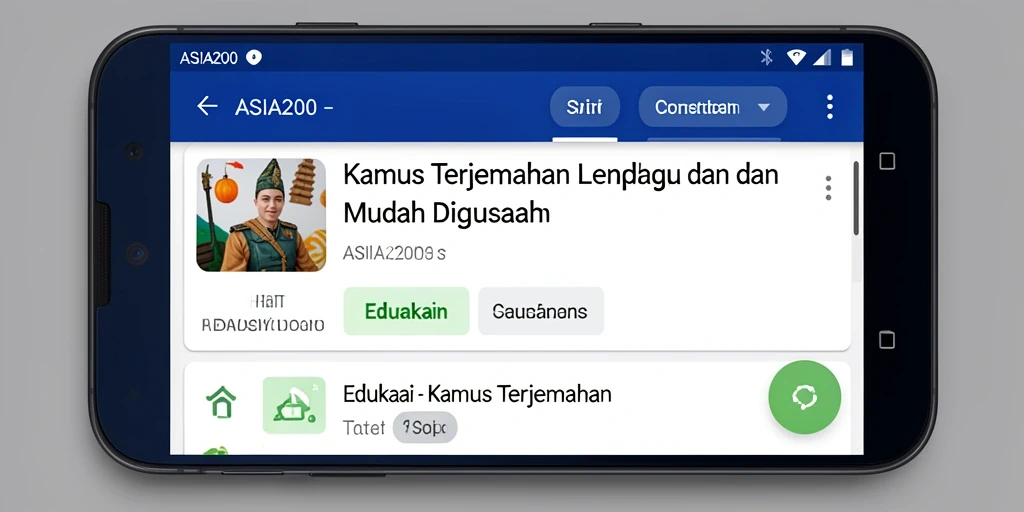 Antarmuka ASIA200 yang simple dengan berbagai fungsi Kamus Terjemahan.