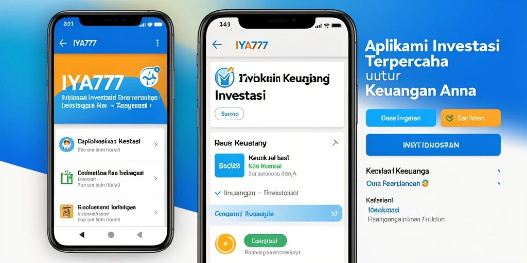 Tampilan antarmuka aplikasi IYA777 yang memudahkan pengguna untuk berinvestasi.