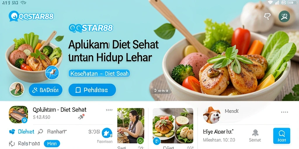 Screenshot antarmuka QQSTAR88 yang memudahkan pelacakan diet.