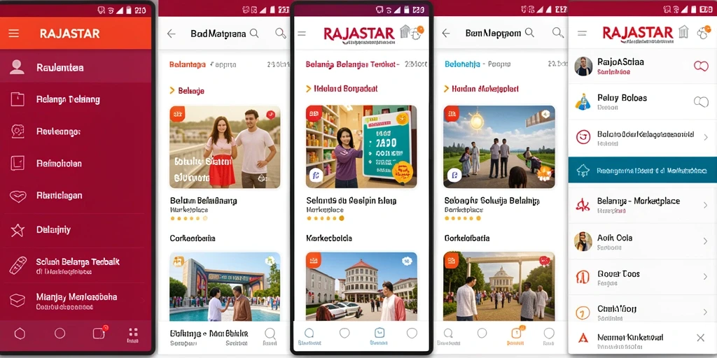 Tampilan antarmuka RAJASTAR yang ramah pengguna dan fungsional.