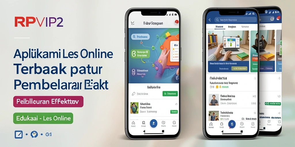 Tampilan antarmuka RPVIP2 yang intuitif dan menarik untuk Les Online.