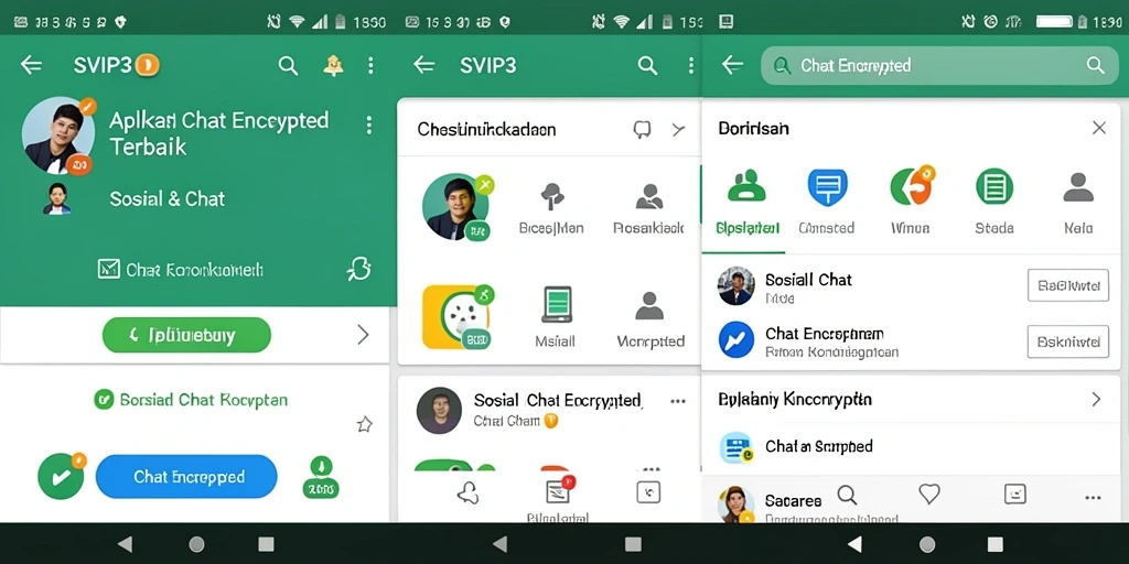 Antarmuka aplikasi SVIP3 yang aman dan modern