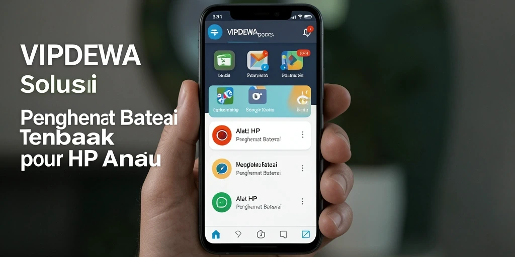 Antarmuka VIPDEWA menunjukkan penghemat baterai yang efektif dan informatif.