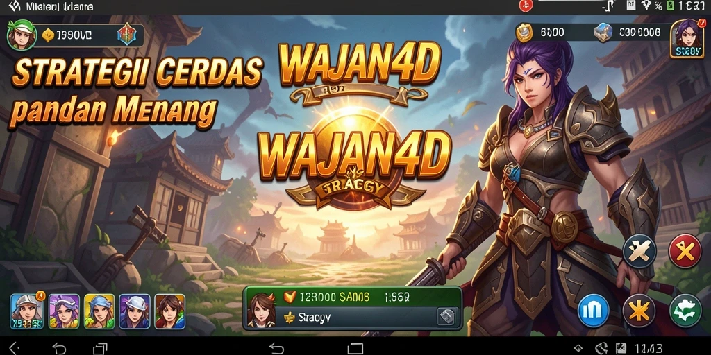 Tampilan antarmuka WAJAN4D yang menarik dan fungsional.