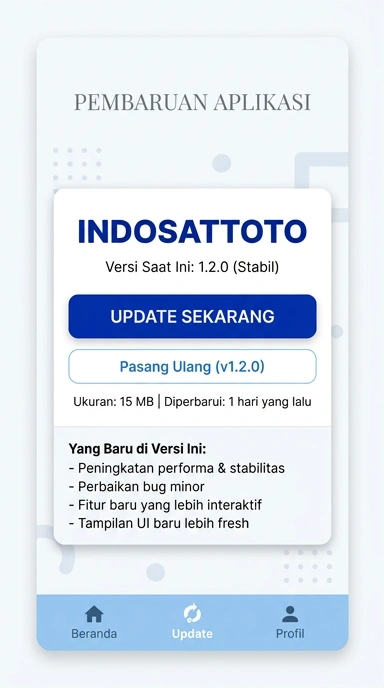 Riwayat Versi indosattoto untuk Pengguna Android